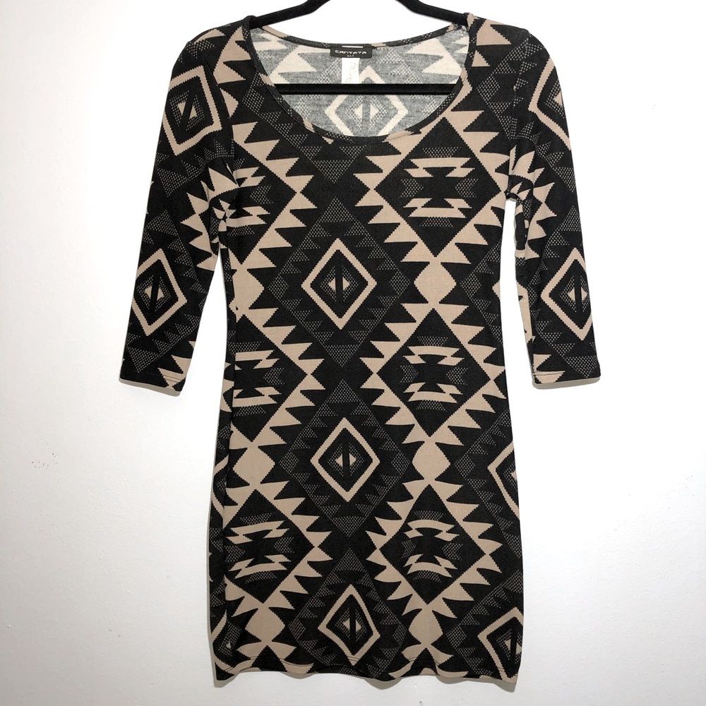 Cantata tribal Dress Small bodycon tattoo stretch